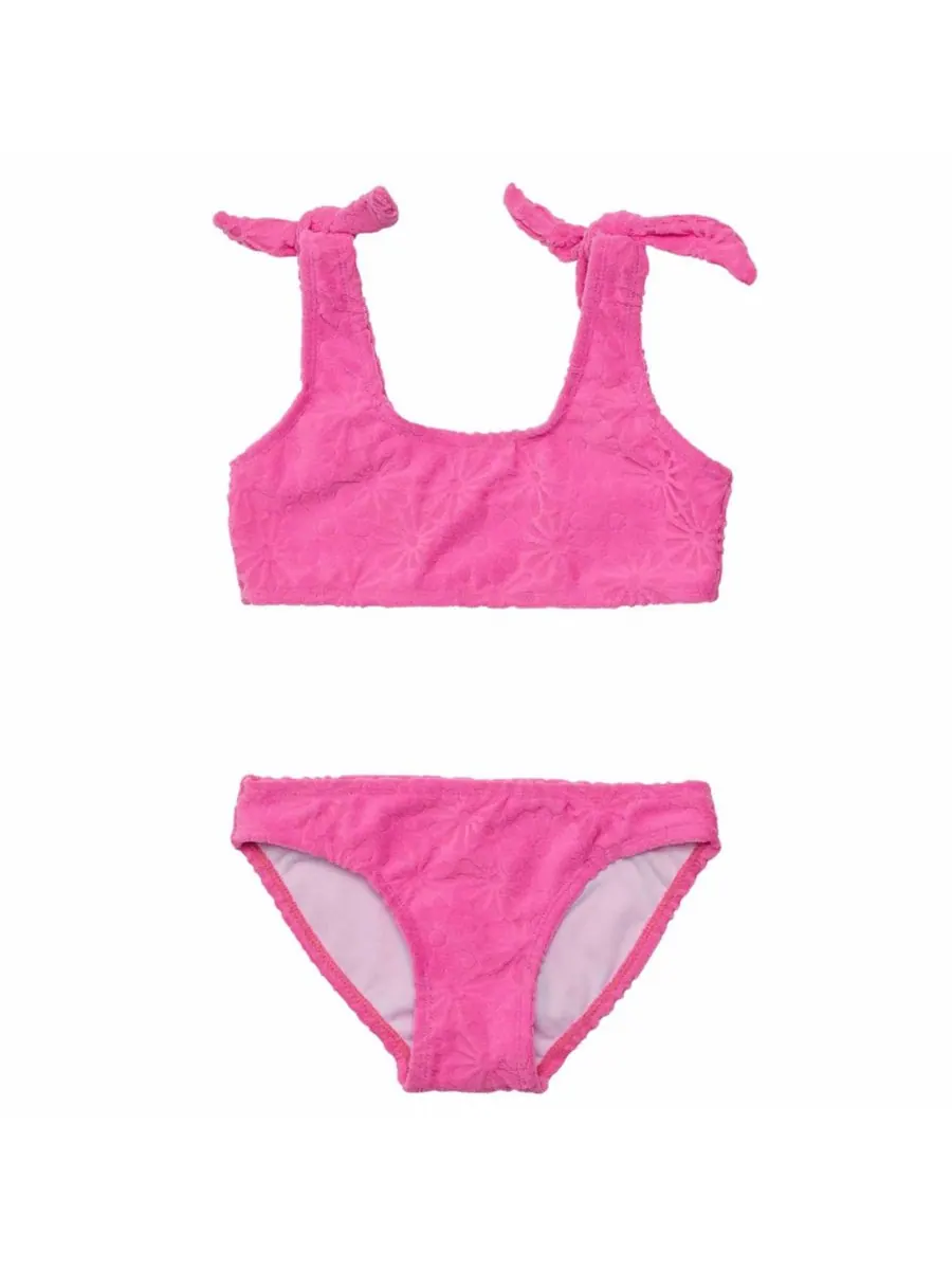 Бикини для маленьких девочек Bubblegum Bloom Crop Snapper Rock — изображение 1 из 5, розовый
