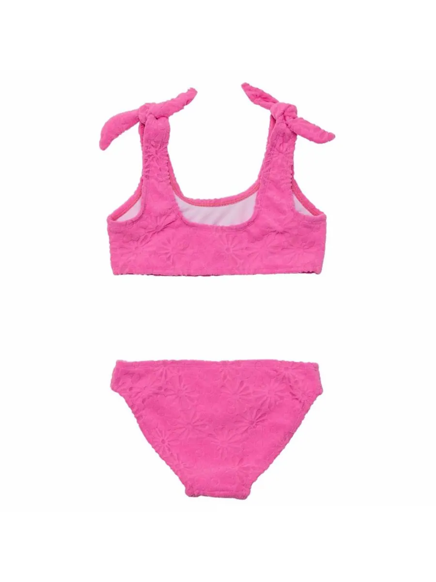 Бикини для маленьких девочек Bubblegum Bloom Crop Snapper Rock — изображение 2 из 5, розовый