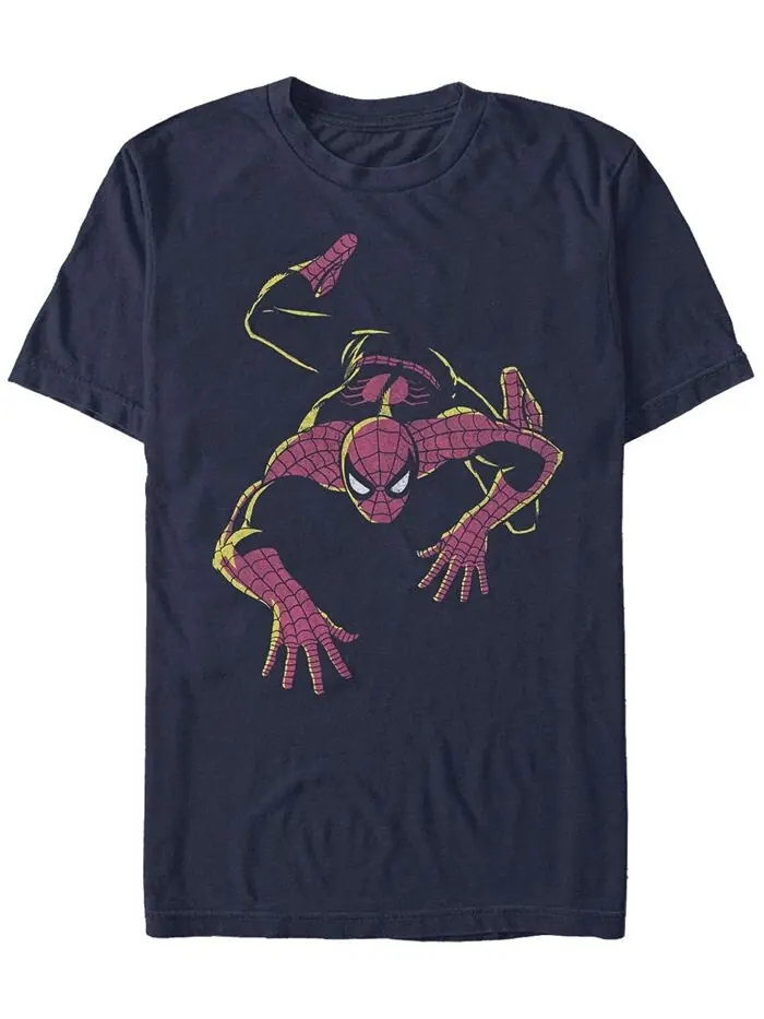 Мужская футболка с коротким рукавом Spidey Crawl Fifth Sun — изображение 1 из 1, темно-синий