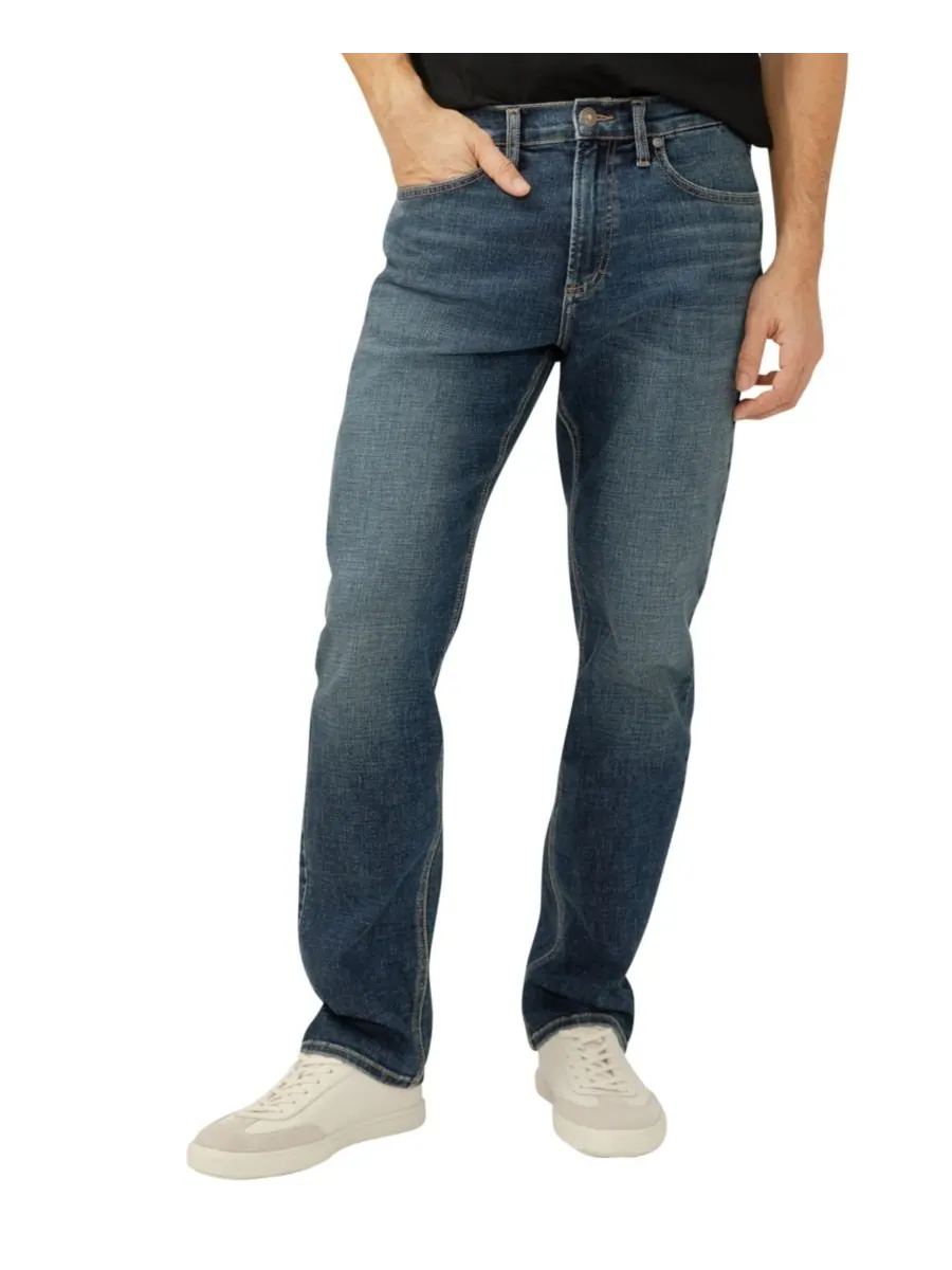 Мужские джинсы Machray Athletic Fit Straight Leg Luxe Heritage Silver Jeans Co — изображение 1 из 3, тень