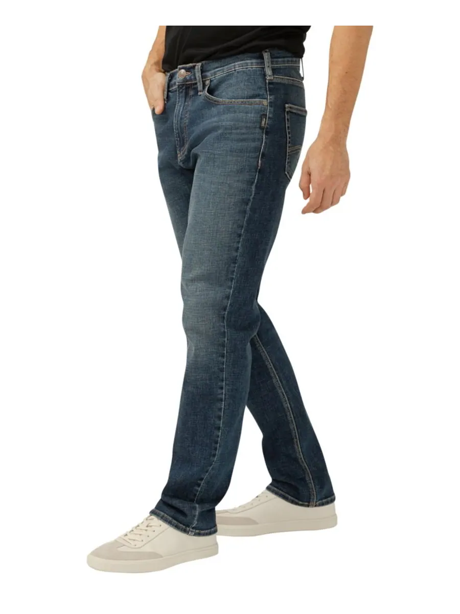 Мужские джинсы Machray Athletic Fit Straight Leg Luxe Heritage Silver Jeans Co — изображение 2 из 3, тень