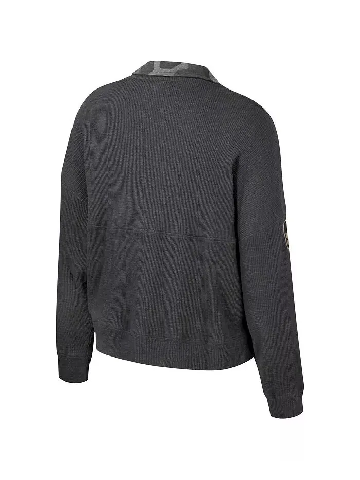 Женская термотолстовка Henley Heather Charcoal Kentucky Wildcats OHT в стиле милитари Appreciation — изображение 2 из 3