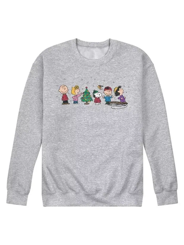 Мужская флисовая кофта Peanuts Holiday с длинным рукавом AIRWAVES — изображение 1 из 3, серый