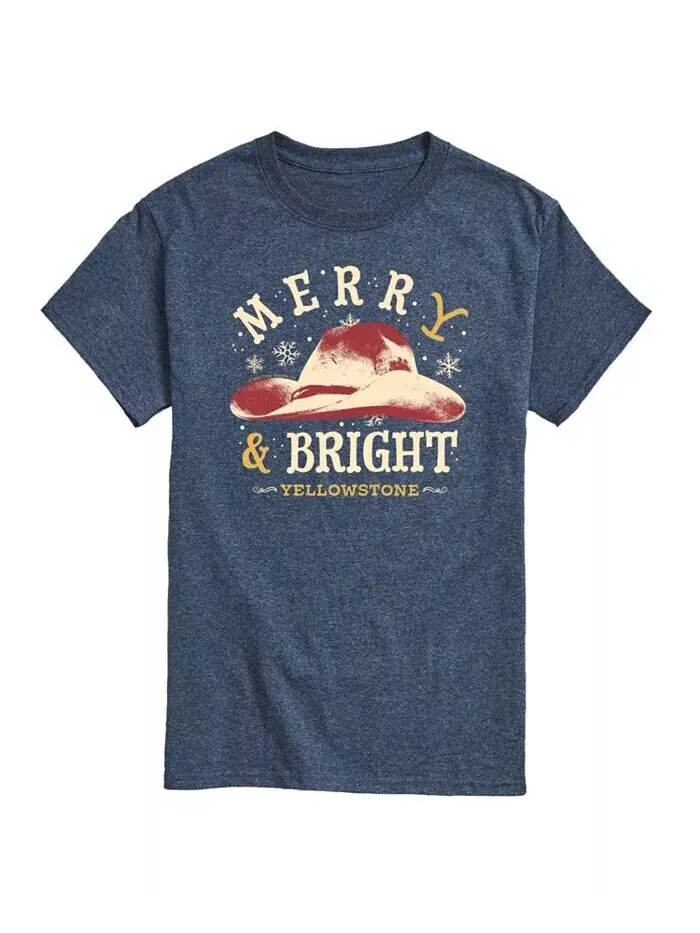 Мужская футболка с коротким рукавом Yellowstone Merry and Bright AIRWAVES — изображение 1 из 3, синий