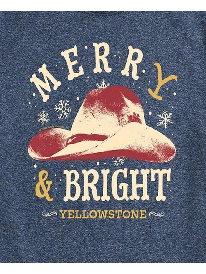 Мужская футболка с коротким рукавом Yellowstone Merry and Bright AIRWAVES — изображение 3 из 3, синий