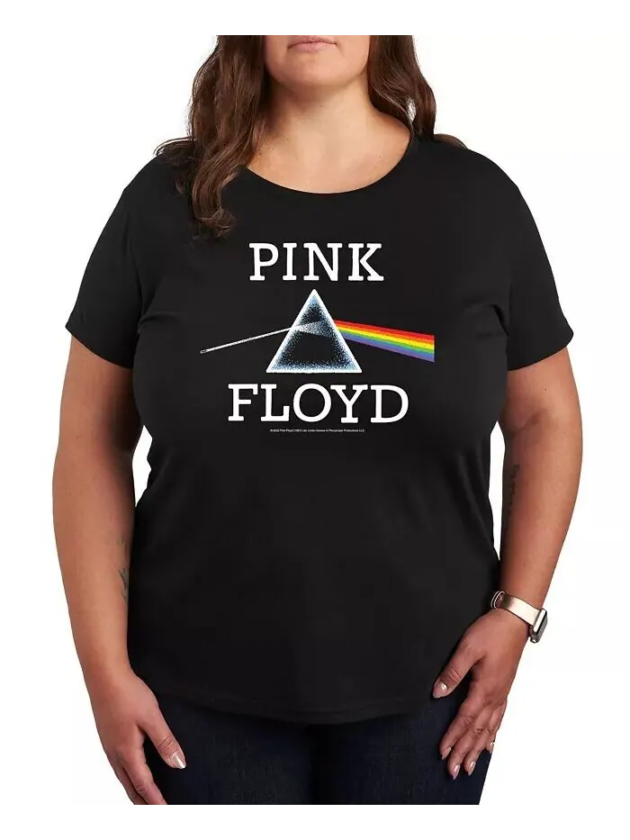 Футболка-пуловер с принтом Pink Floyd больших размеров Hybrid Apparel — изображение 1 из 3, черный