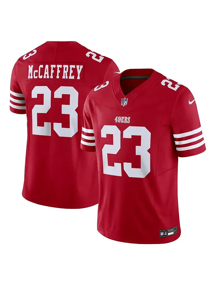 Футболка Nike Christian McCaffrey San Francisco 49ers Vapor F.U.S.E. Limited для мужчин Logo Inc. — изображение 1 из 3, белый