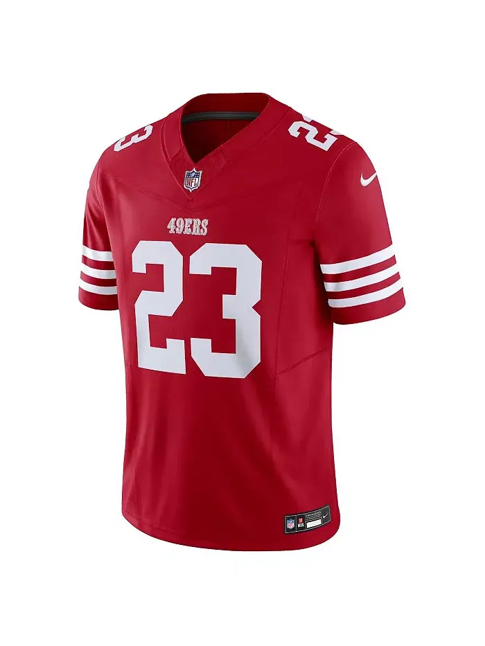 Футболка Nike Christian McCaffrey San Francisco 49ers Vapor F.U.S.E. Limited для мужчин Logo Inc. — изображение 3 из 3, белый