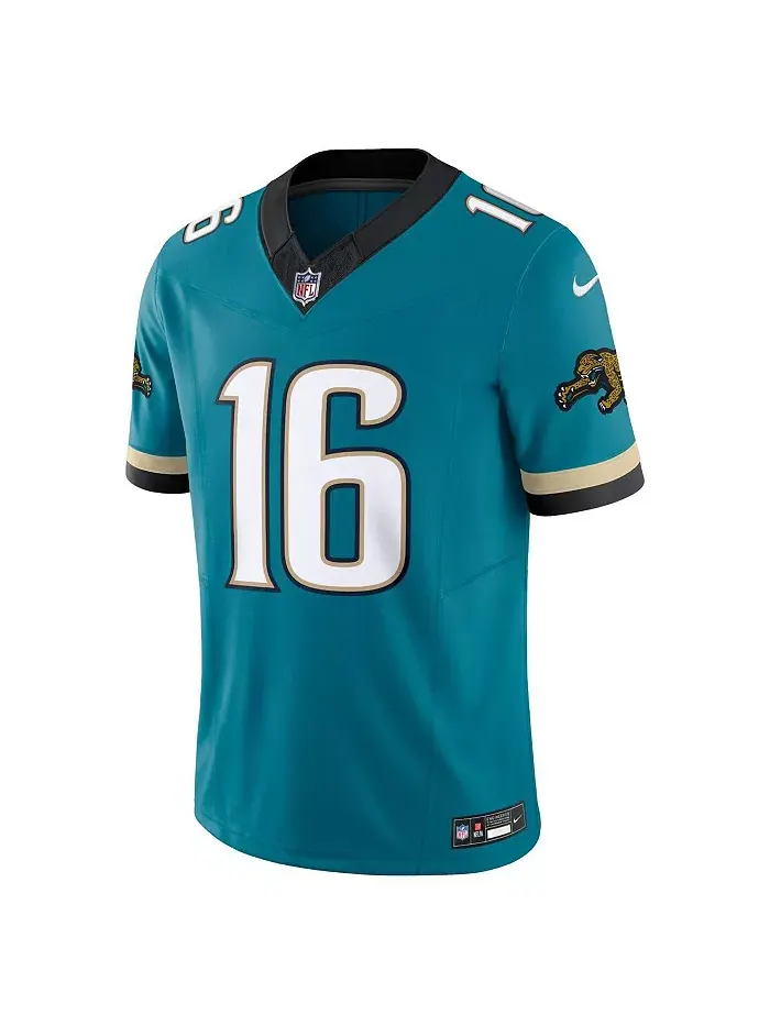 Nike Мужская джерси Jacksonville Jaguars Prowler Throwback Vapor F.U.S.E. Limited в цвете Teal — изображение 3 из 3