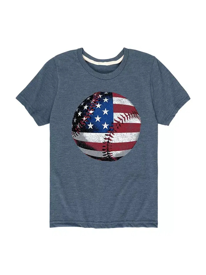 Футболка с принтом Big Boys Baseball Hybrid — изображение 1 из 3, синий