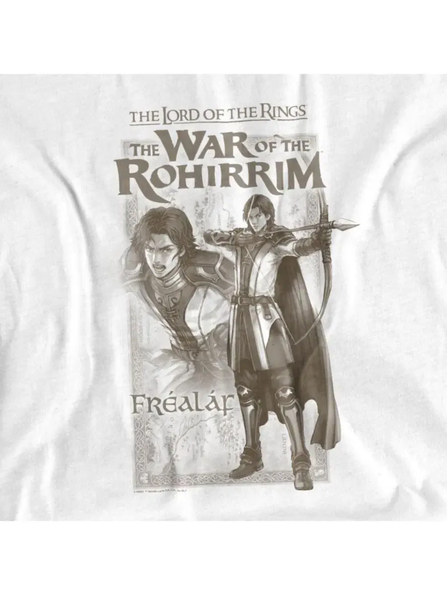 Футболка с принтом War Of The Rohirrim Frealaf Homage Lord Of The Rings — изображение 2 из 3, белый