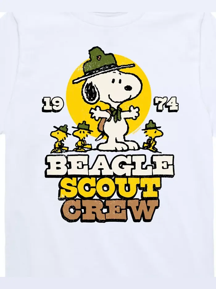 Футболка с принтом Beagle Scout для мальчиков Peanuts — изображение 3 из 3, белый