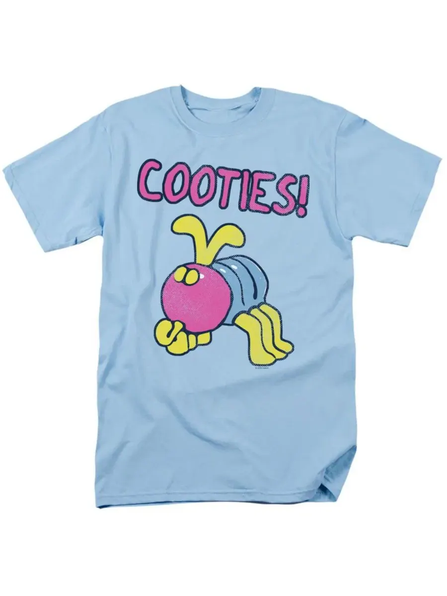 Футболка с принтом I Have Cootie Bugs Hasbro+ — изображение 1 из 3, светлый синий