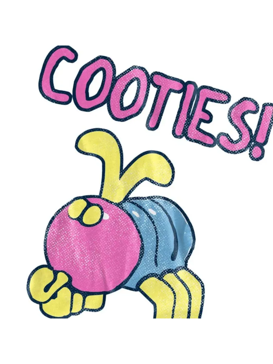 Футболка с принтом I Have Cootie Bugs Hasbro+ — изображение 2 из 3, светлый синий