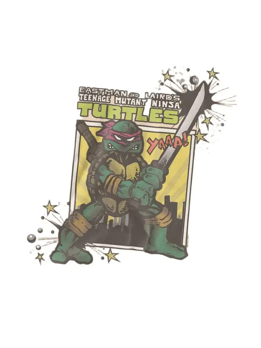 Футболка с длинным рукавом Leonardo Yaaa Teenage Mutant Ninja Turtles — изображение 3 из 3, бежевый