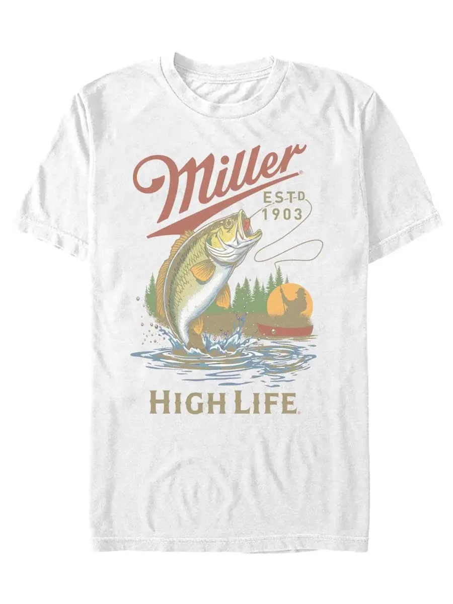 Футболка с принтом Miller Hl Fishing Fifth Sun — изображение 1 из 3, белый