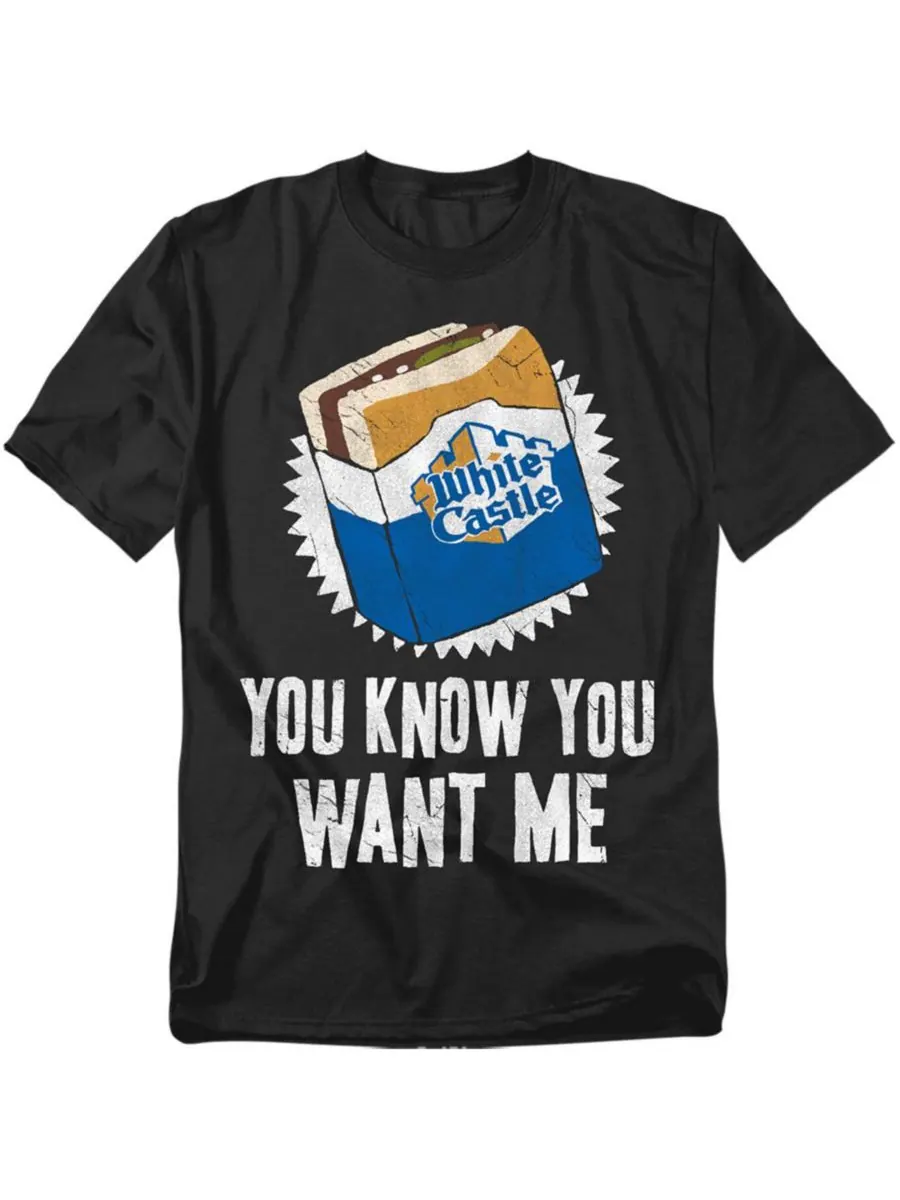 Мужская футболка Want Me White Castle — черный