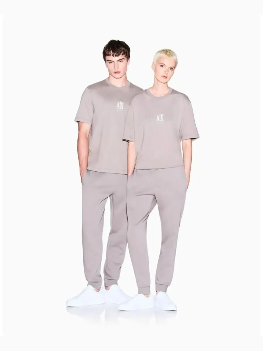 Мужская футболка с небольшим логотипом A|X Armani Exchange — изображение 3 из 6, бежевый