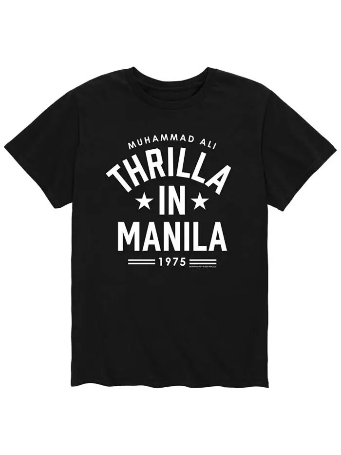 Мужская футболка Мухаммед Али Thrilla in Manila AIRWAVES — изображение 1 из 2, черный