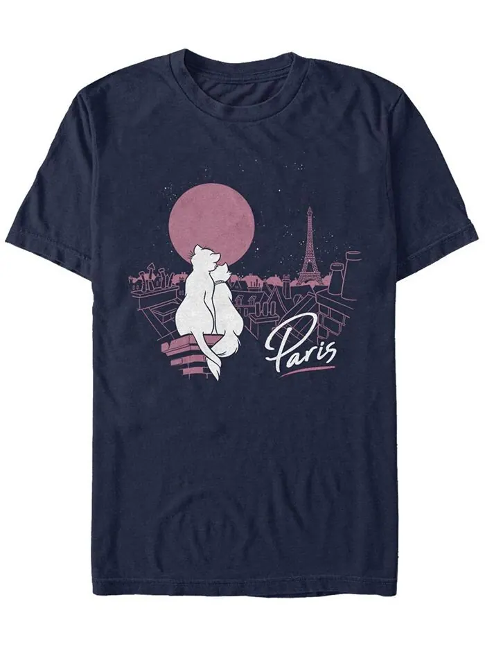 Мужская футболка Together In Paris с коротким рукавом Fifth Sun — изображение 1 из 1, темно-синий