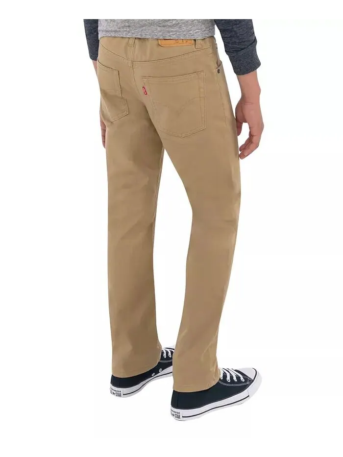Замшевые брюки узкого кроя Big Boys 511 с 5 карманами Levi'S — изображение 3 из 7, золотистый