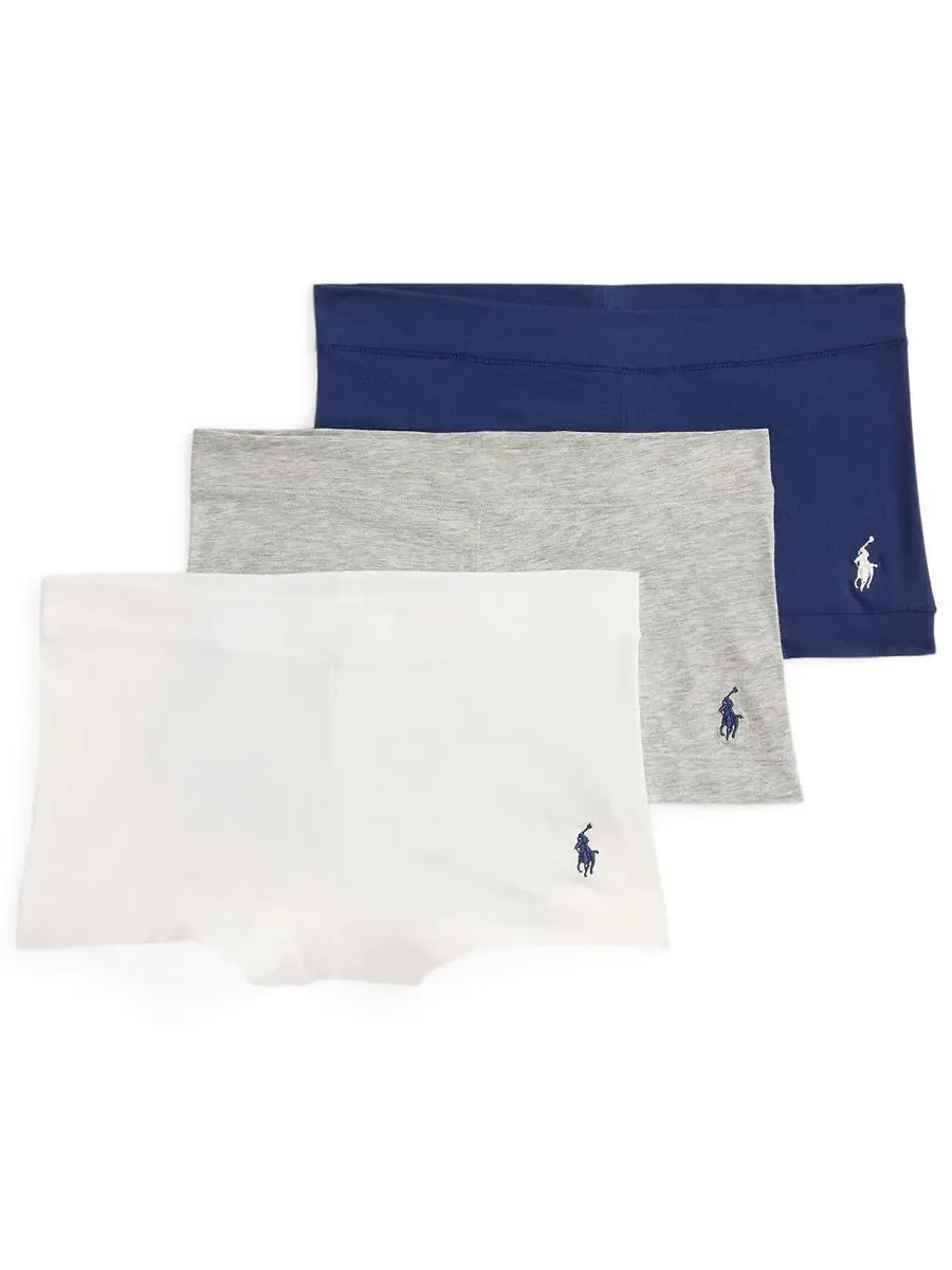 Polo Ralph Lauren Женский комплект из 3 шорт-боксеров (4P0712) — изображение 1 из 8, серый