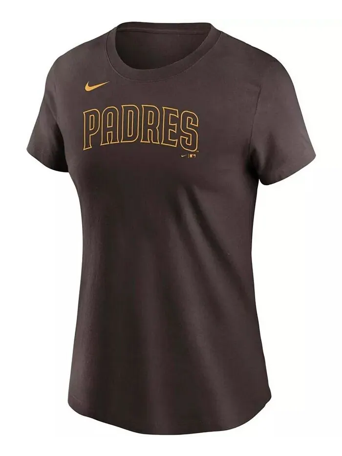 Женская футболка Manny Machado Brown San Diego Padres с именем и номером Nike — изображение 3 из 3, коричневый