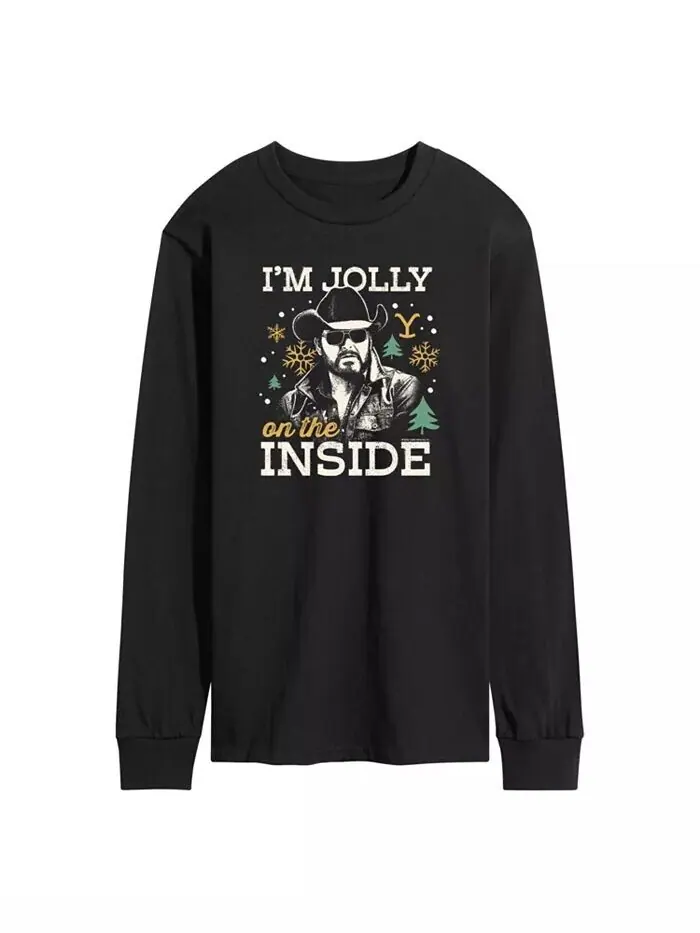 Мужская флисовая кофта Yellowstone Jolly Inside с длинным рукавом AIRWAVES — изображение 1 из 3, черный