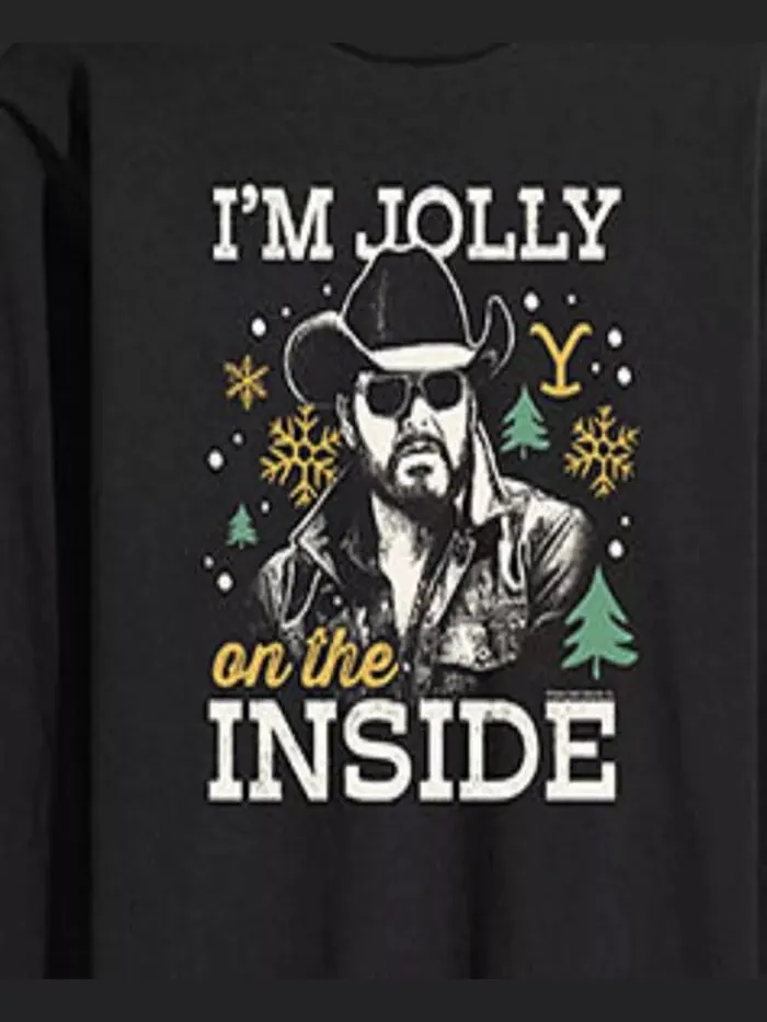 Мужская флисовая кофта Yellowstone Jolly Inside с длинным рукавом AIRWAVES — изображение 3 из 3, черный