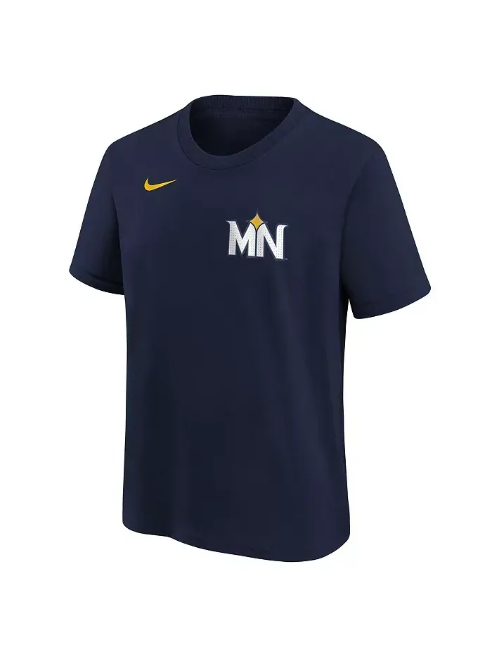 Футболка Royce Lewis Minnesota Twins Fuse City Connect с именем и номером для подростков — изображение 2 из 3, синий