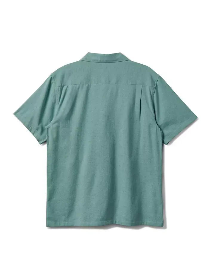 Мужская рубашка Flecky Island из ткани в рубчик Quiksilver — изображение 2 из 2, серый