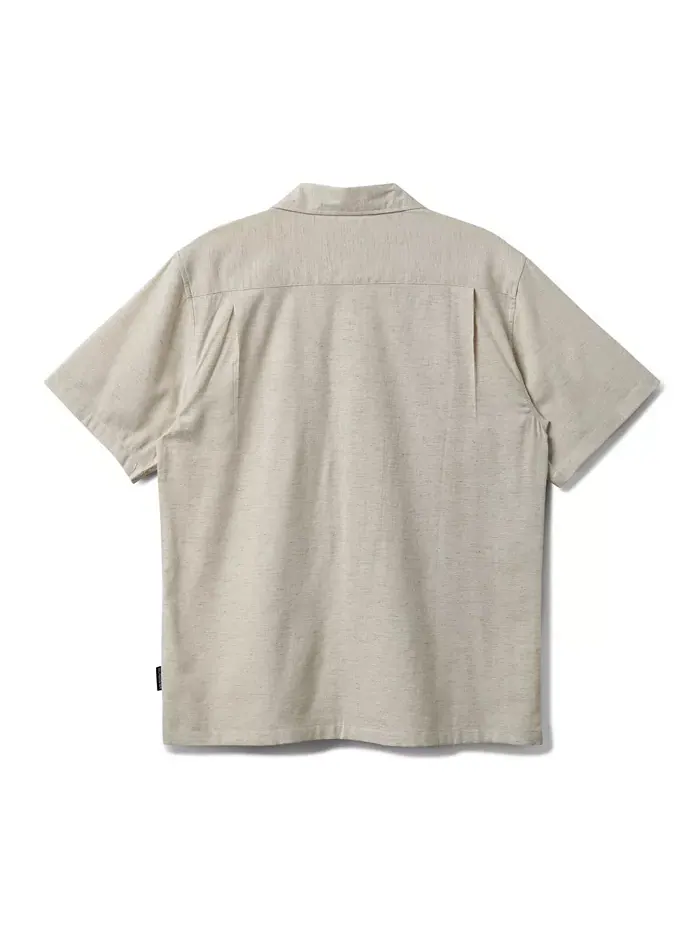 Мужская рубашка Flecky Island из ткани в рубчик Quiksilver — изображение 2 из 3, серебристый
