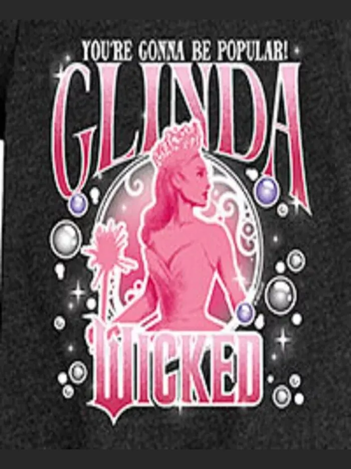 Футболка с рисунком Glinda от Big Girls Wicked — изображение 3 из 3, черный