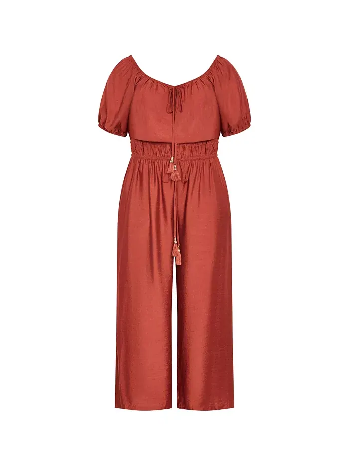 Комбинезон Erica Plus Size CITY CHIC — изображение 2 из 4, корица