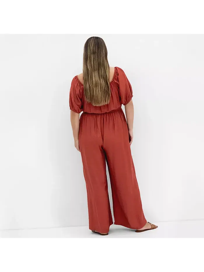 Комбинезон Erica Plus Size CITY CHIC — изображение 3 из 4, корица