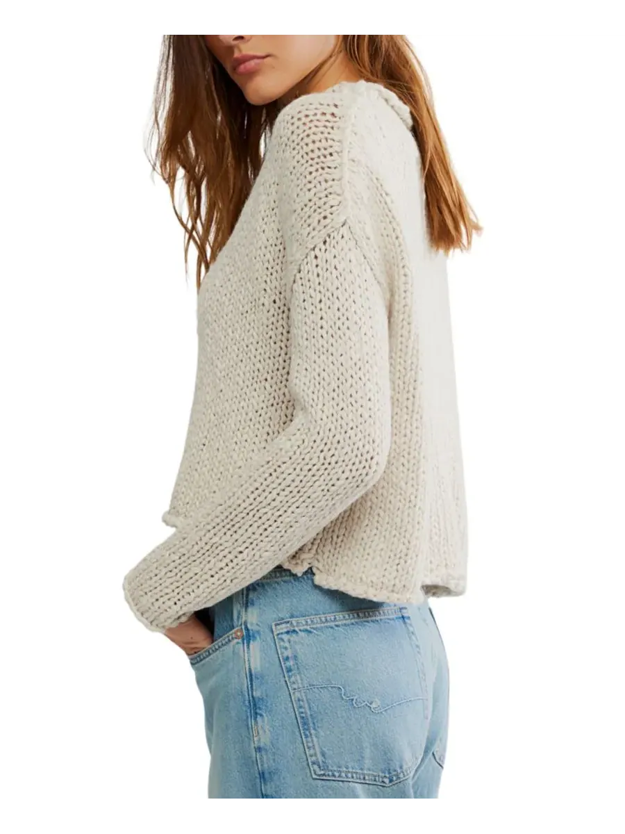 Женский свитер с круглым вырезом Opal Free People — изображение 3 из 5, чайный