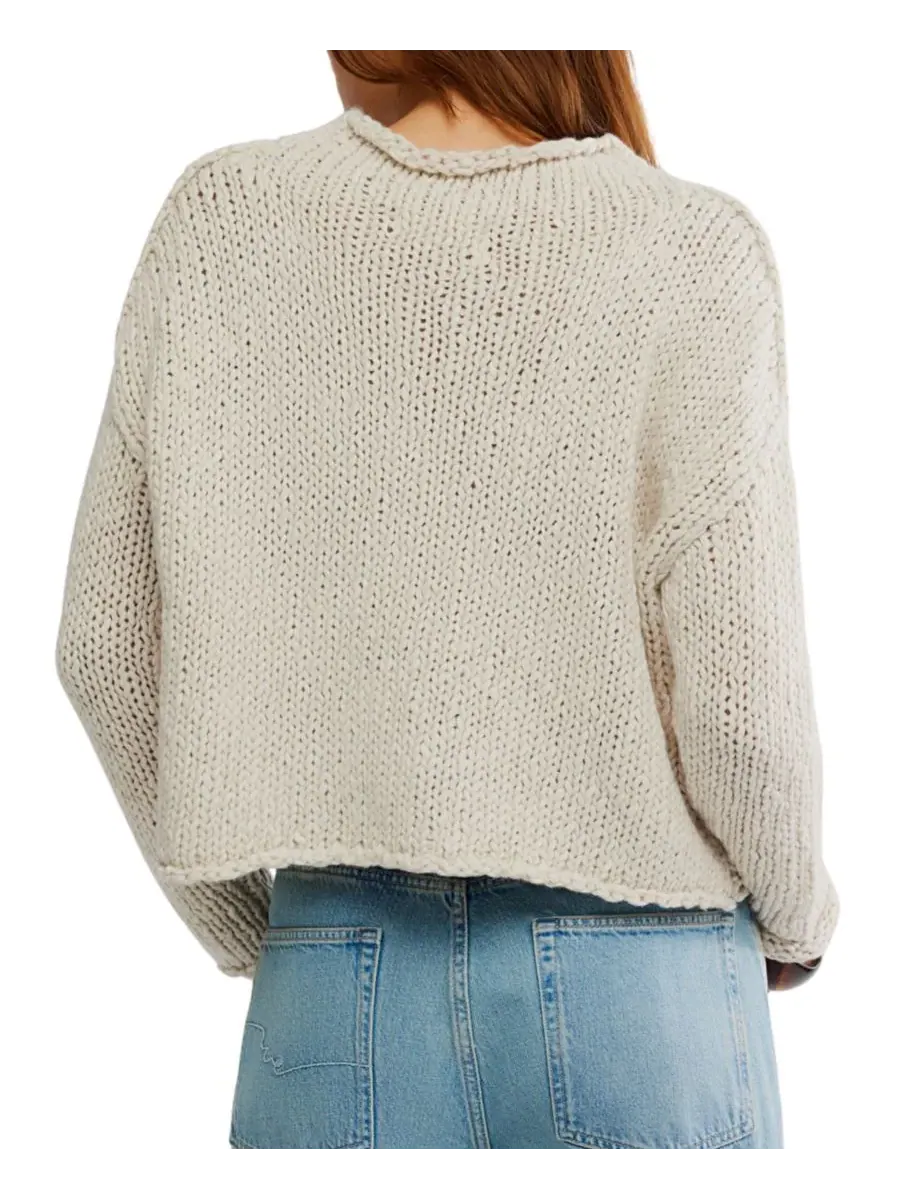 Женский свитер с круглым вырезом Opal Free People — изображение 5 из 5, чайный