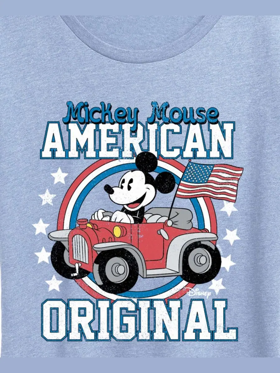 Футболка с коротким рукавом и графическим принтом Disney Mickey American Original больших размеров — изображение 2 из 3