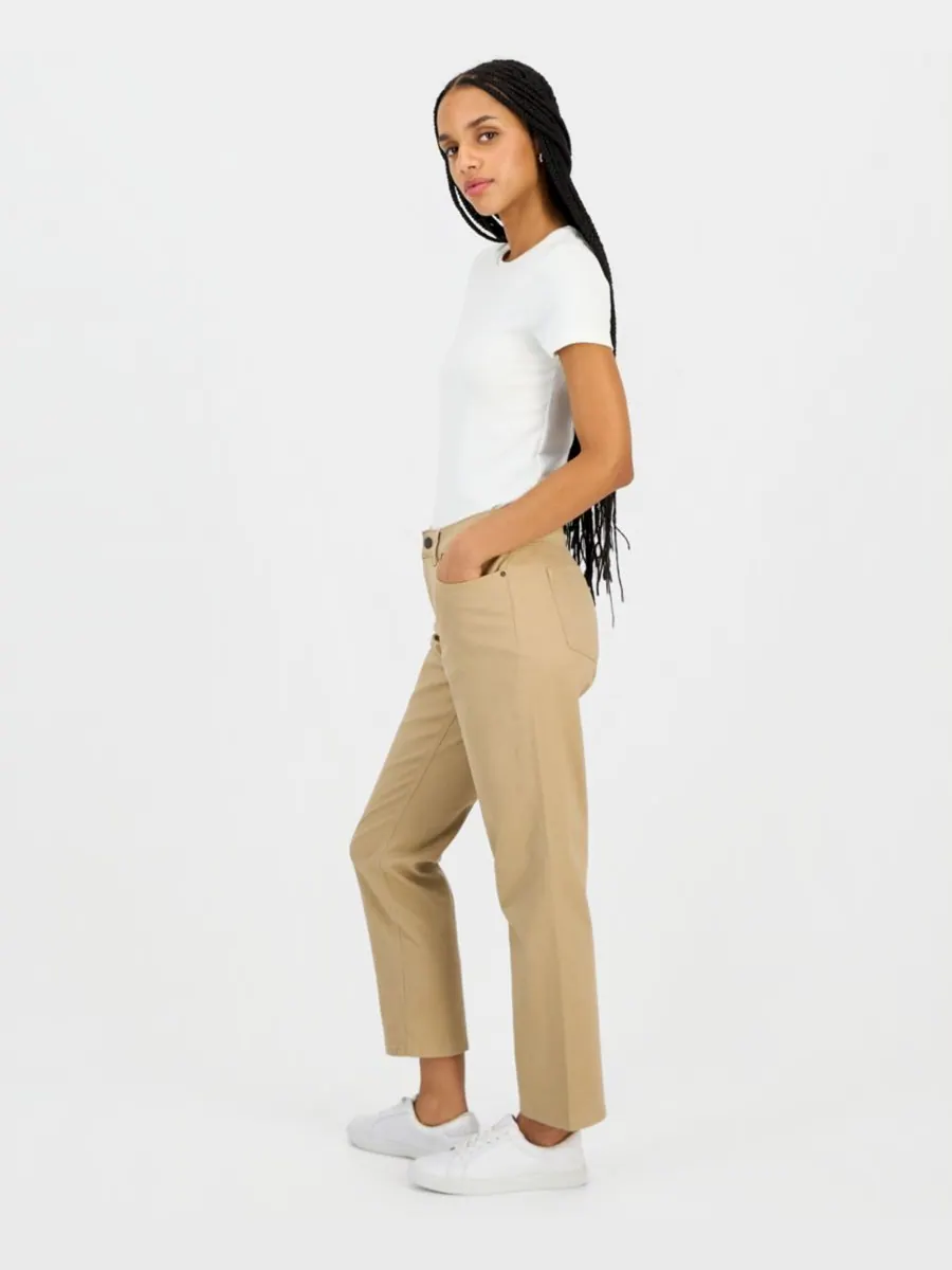 Женские прямые брюки до щиколотки Nautica Jeans — изображение 2 из 4, танинный