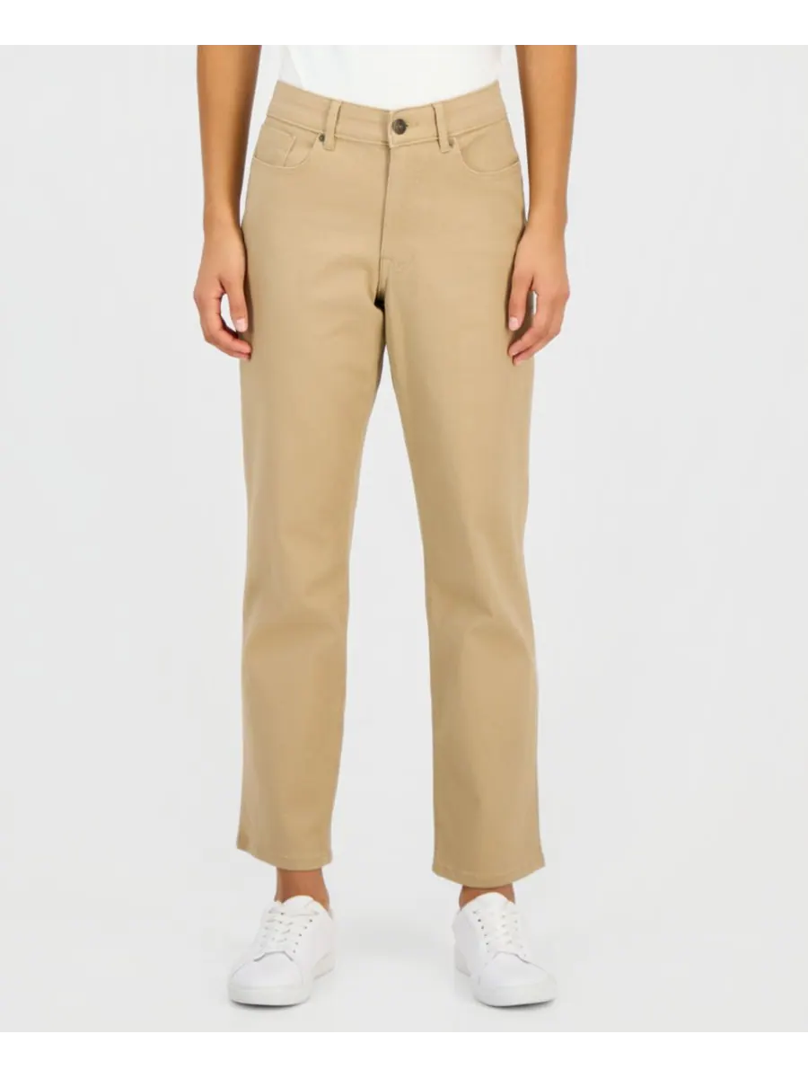 Женские прямые брюки до щиколотки Nautica Jeans — изображение 3 из 4, танинный