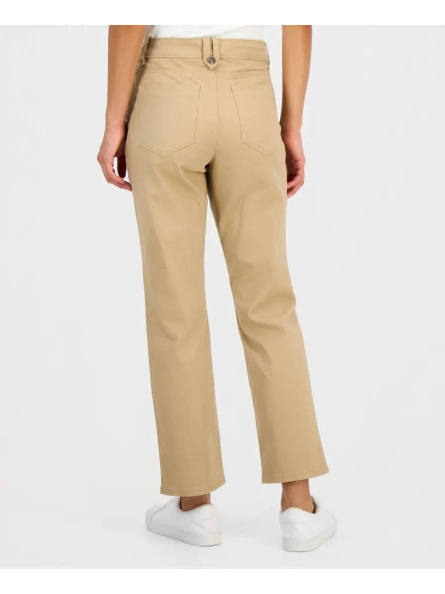 Женские прямые брюки до щиколотки Nautica Jeans — изображение 4 из 4, танинный