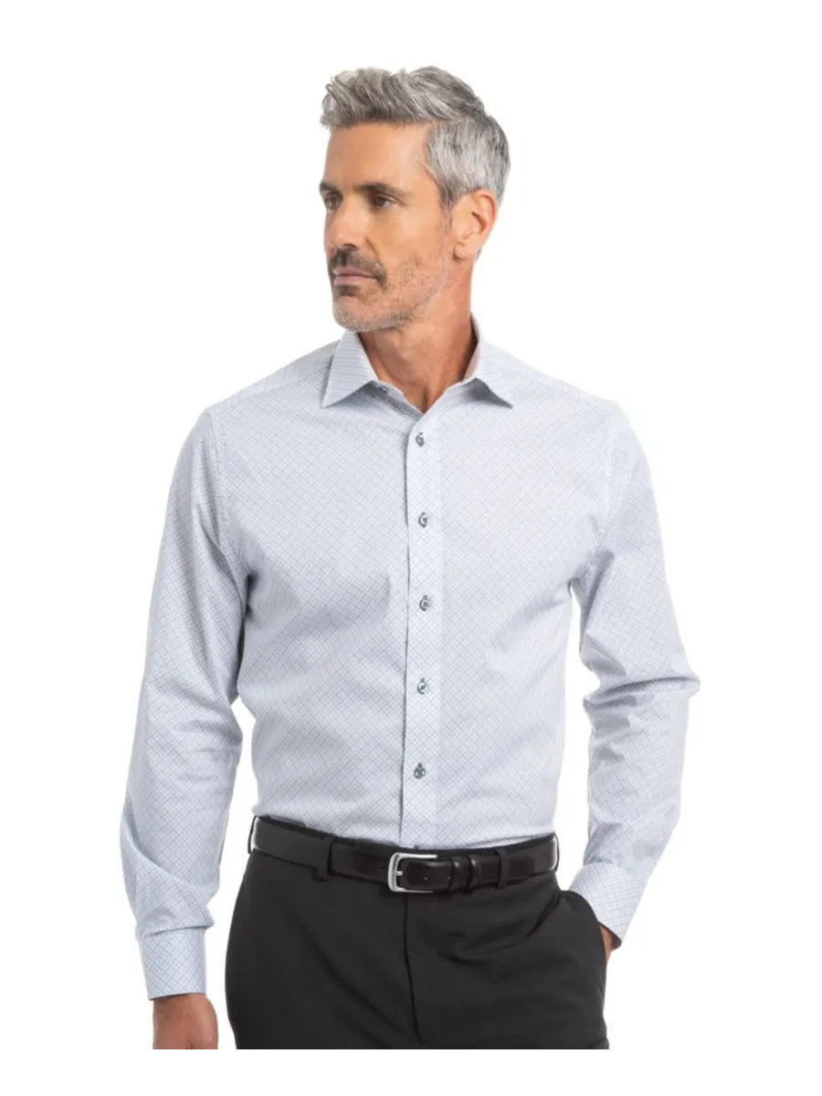 Мужская рубашка Connected Square Modern-Fit Nick Graham — изображение 3 из 7, белый