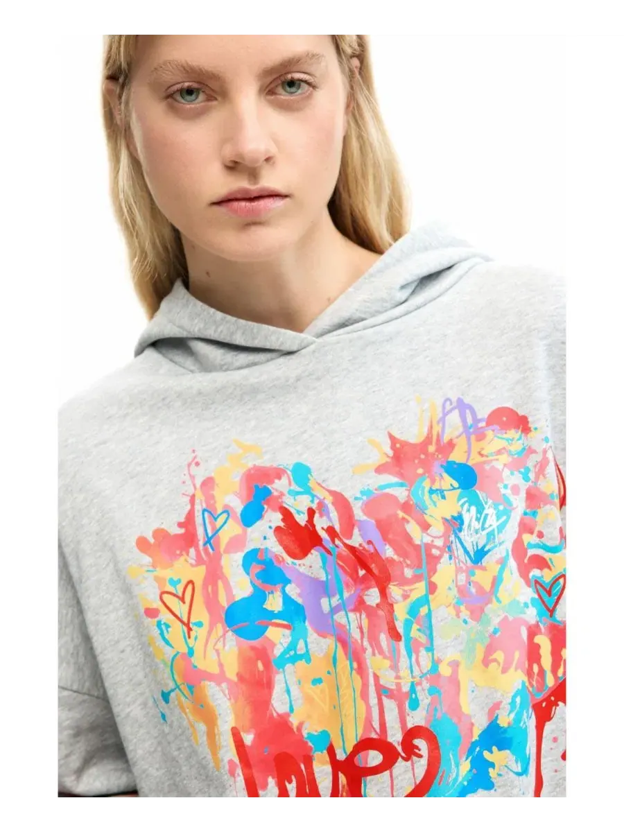 Женская толстовка с Микки Маусом Desigual — изображение 4 из 5, серый