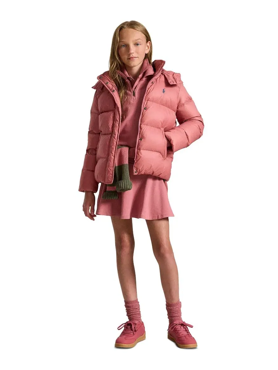 Детская куртка с капюшоном Polo Ralph Lauren — изображение 2 из 7, розовый