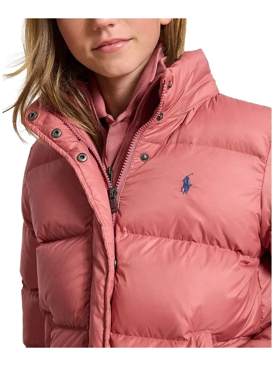 Детская куртка с капюшоном Polo Ralph Lauren — изображение 3 из 7, розовый
