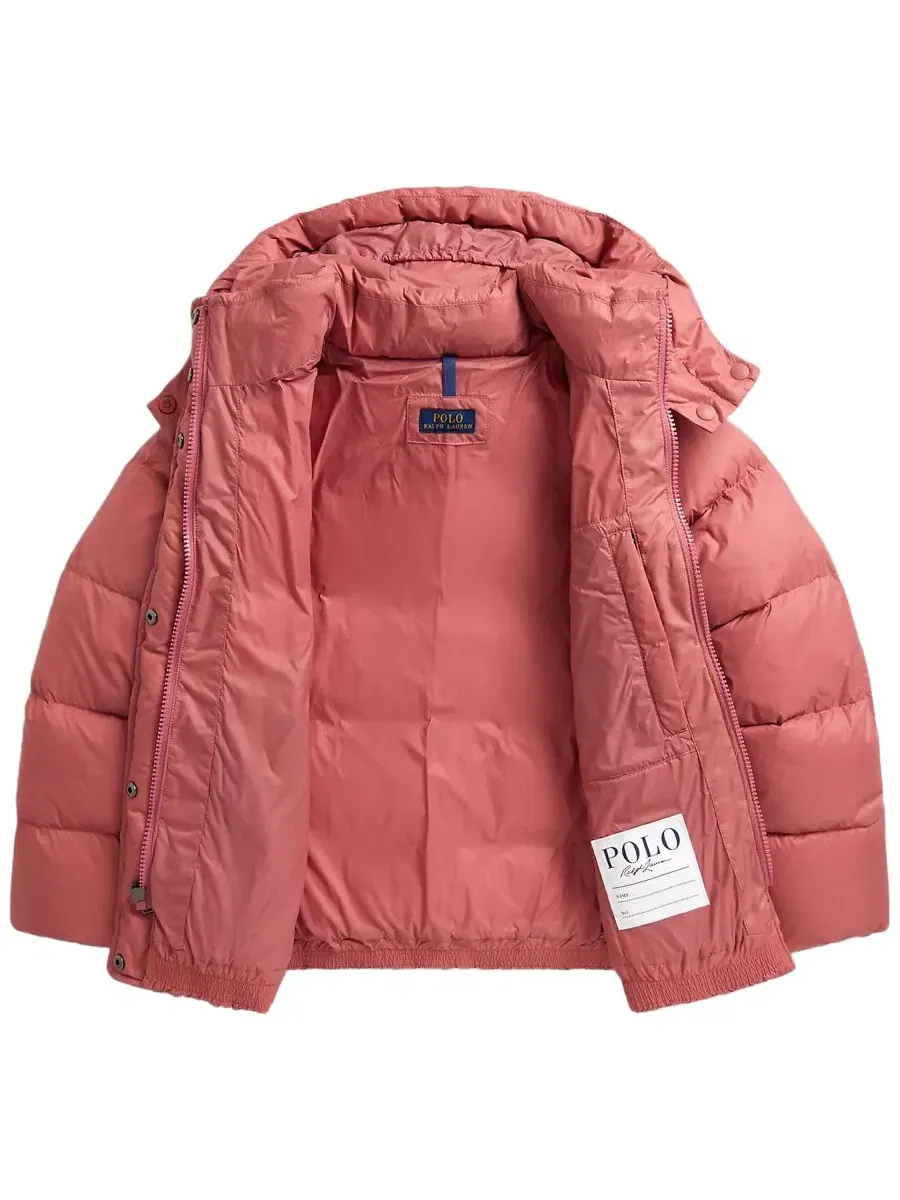 Детская куртка с капюшоном Polo Ralph Lauren — изображение 7 из 7, розовый
