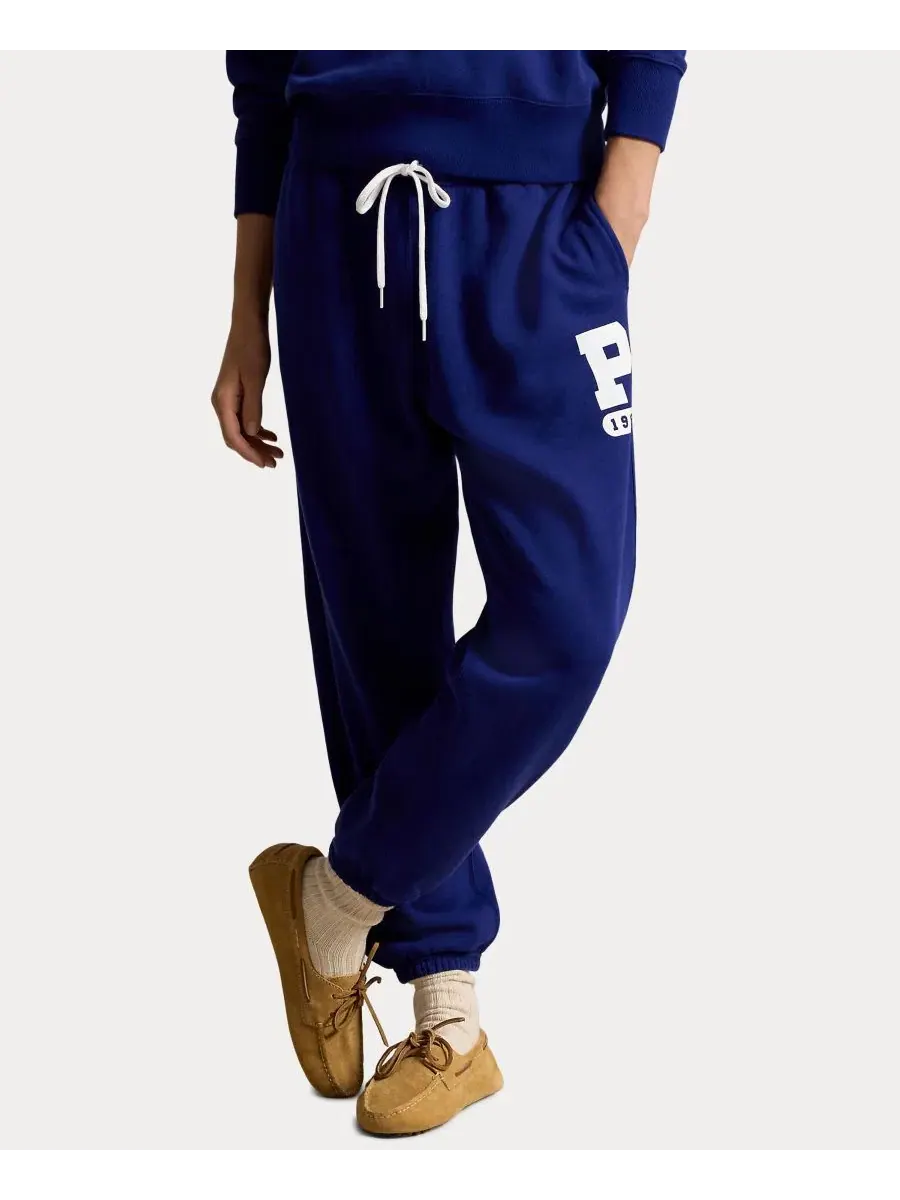 Спортивные брюки женские на поясе с кулиской, модель P 1967 Polo Ralph Lauren — изображение 1 из 5, королевский синий