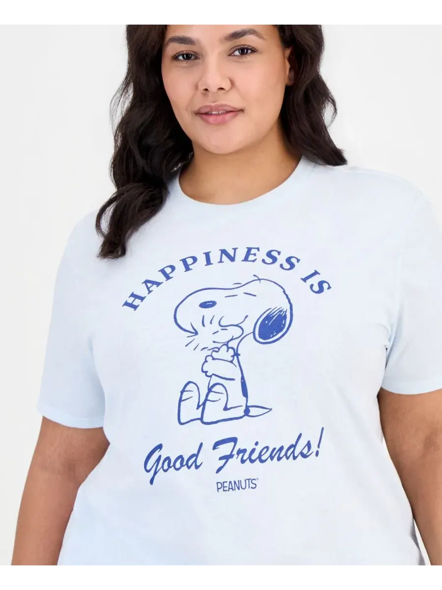 Футболка с круглым вырезом с принтом Snoopy Good Friends Disney — изображение 2 из 4, белый