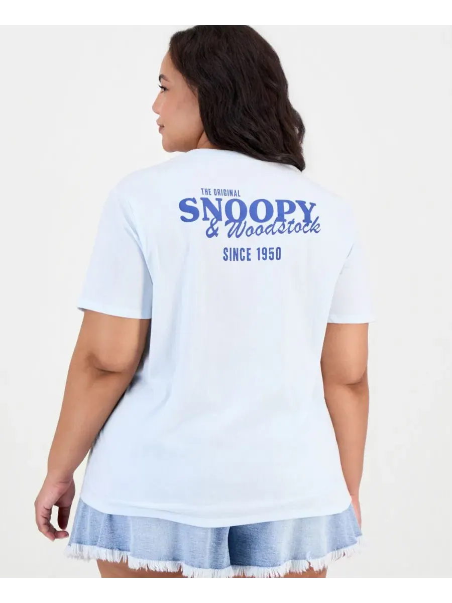 Футболка с круглым вырезом с принтом Snoopy Good Friends Disney — изображение 3 из 4, белый