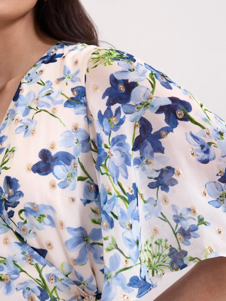Платье миди с цветочным принтом Juliette Floral Phase Eight — изображение 4 из 8, белый